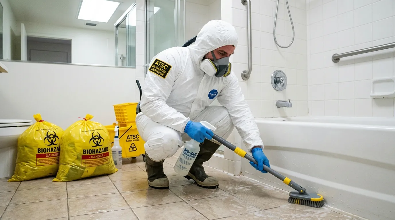 Decontamination equipment deployed for Blood Cleanup in Wesley Hills